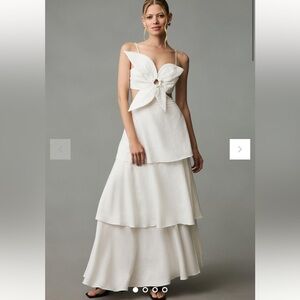 Anthropologie Farm Rio Flower Tiered Maxi Dress (worn once)